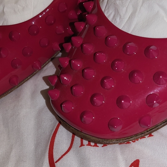 Christian Louboutin Spiked Flats (Pink) - Picture 5 of 14